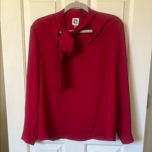 Burgundy Anne Klein Blouse